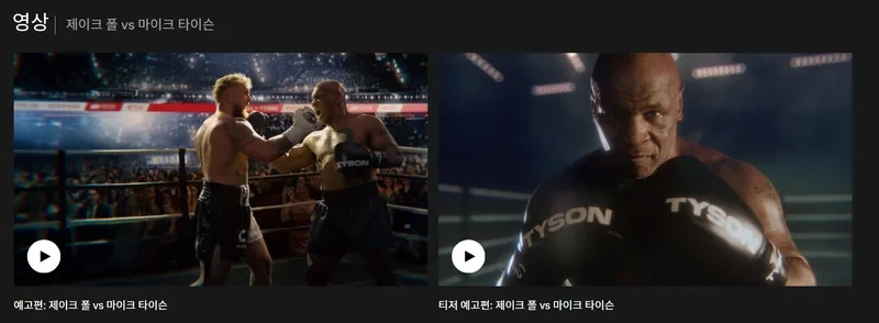 타이슨 제이크 폴 복싱경기