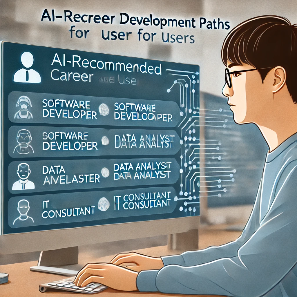 AI 추천 경력 개발 경로 - 직종과 직무 선택을 통해 맞춤형 경력 전략 수립