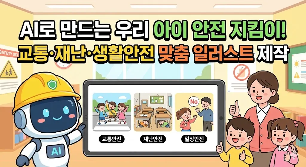 AI 활용 안전교육용 상황별 일러스트 제작