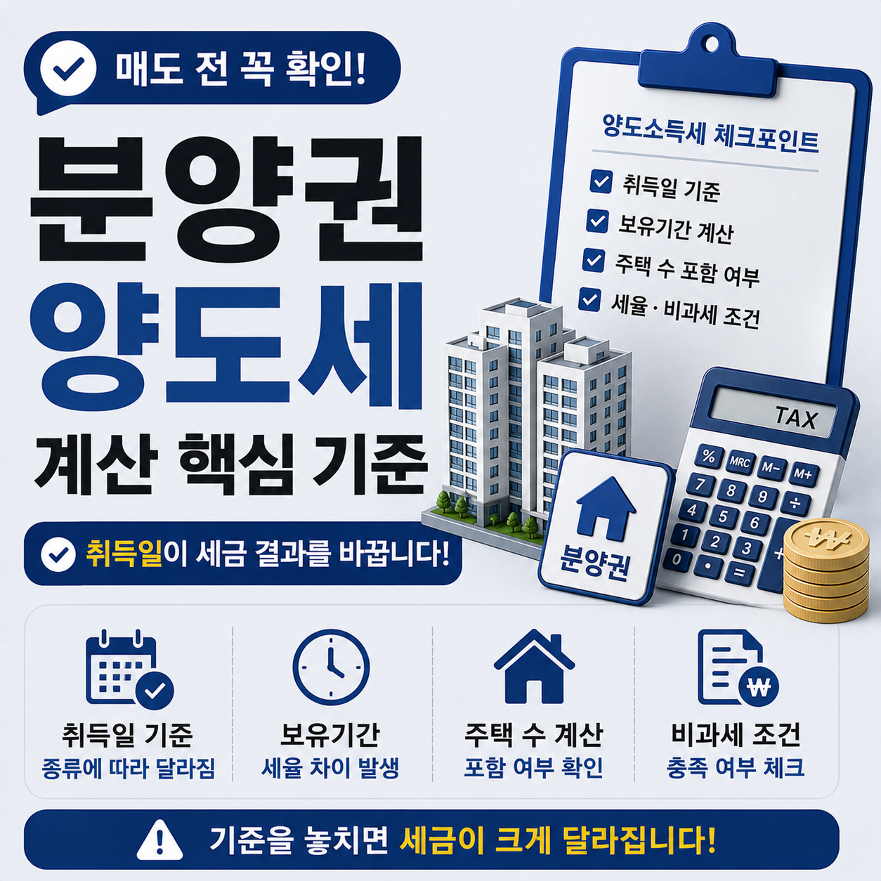 분양권 양도세 기준 놓치는 경우 설명 이미지