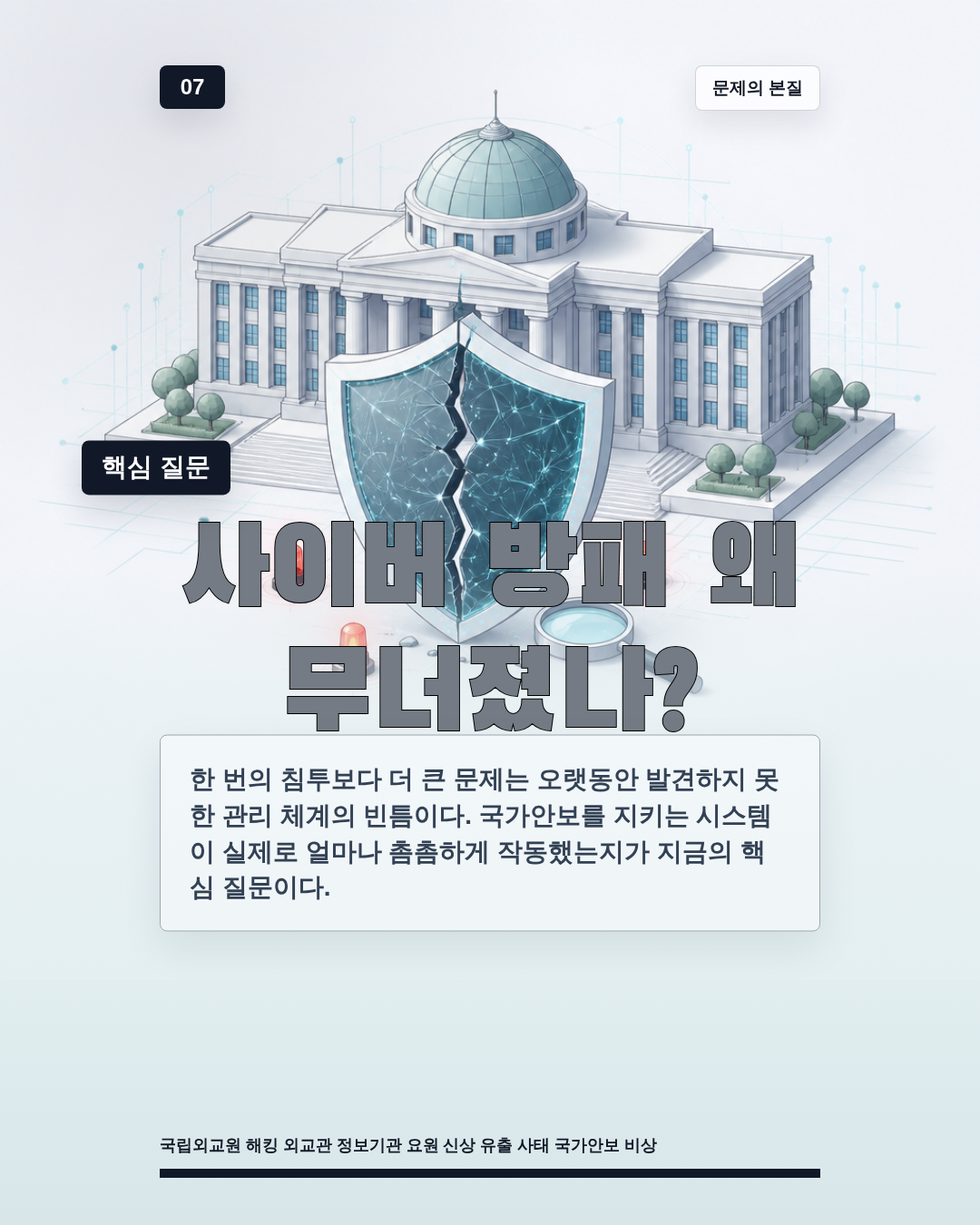 사이버 방패 왜 무너졌나?