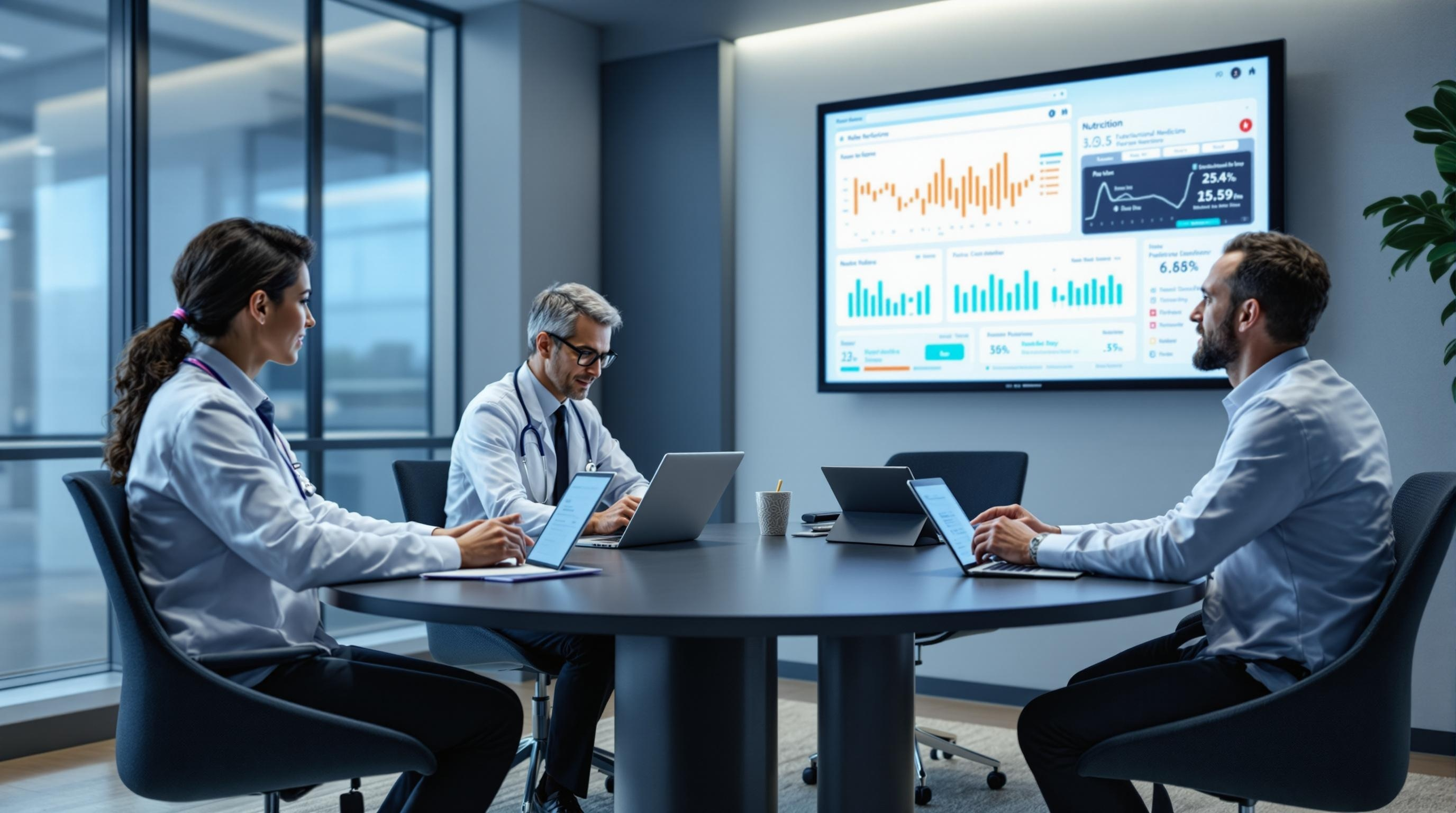 통합의료 팀원들의 회의 모습