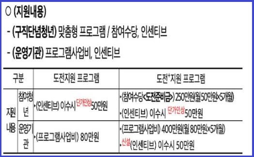 청년도전 지원사업 신청