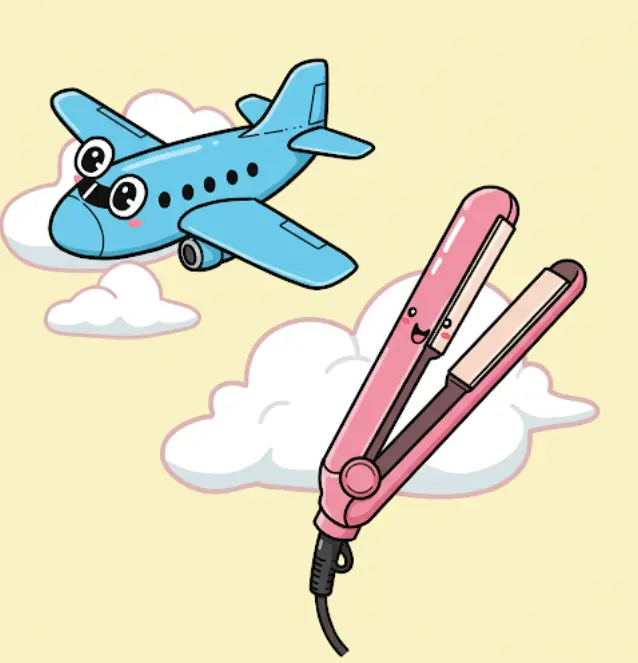 해외여행-비행기-고데기-반입