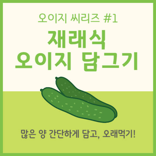 재래식-오이지-담그기