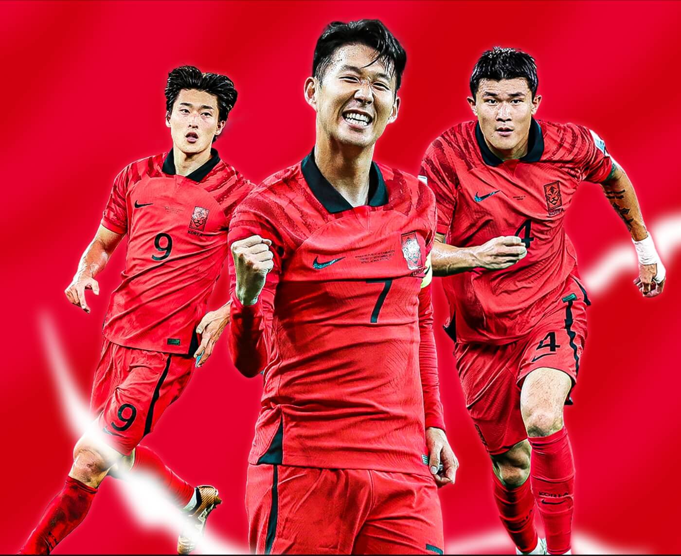 손흥민-조규성-김민재-모습