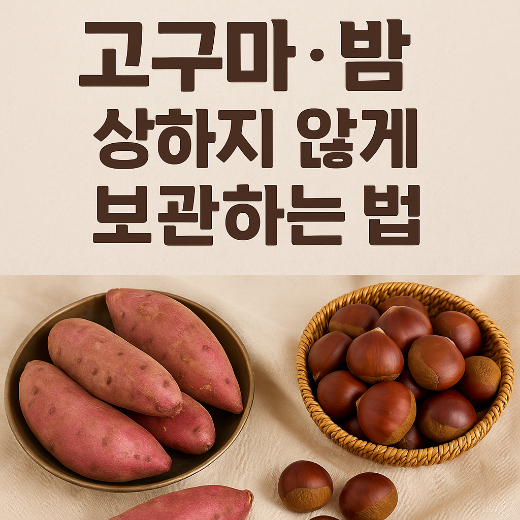고구마/밤 상하지 않게 보관하는 법