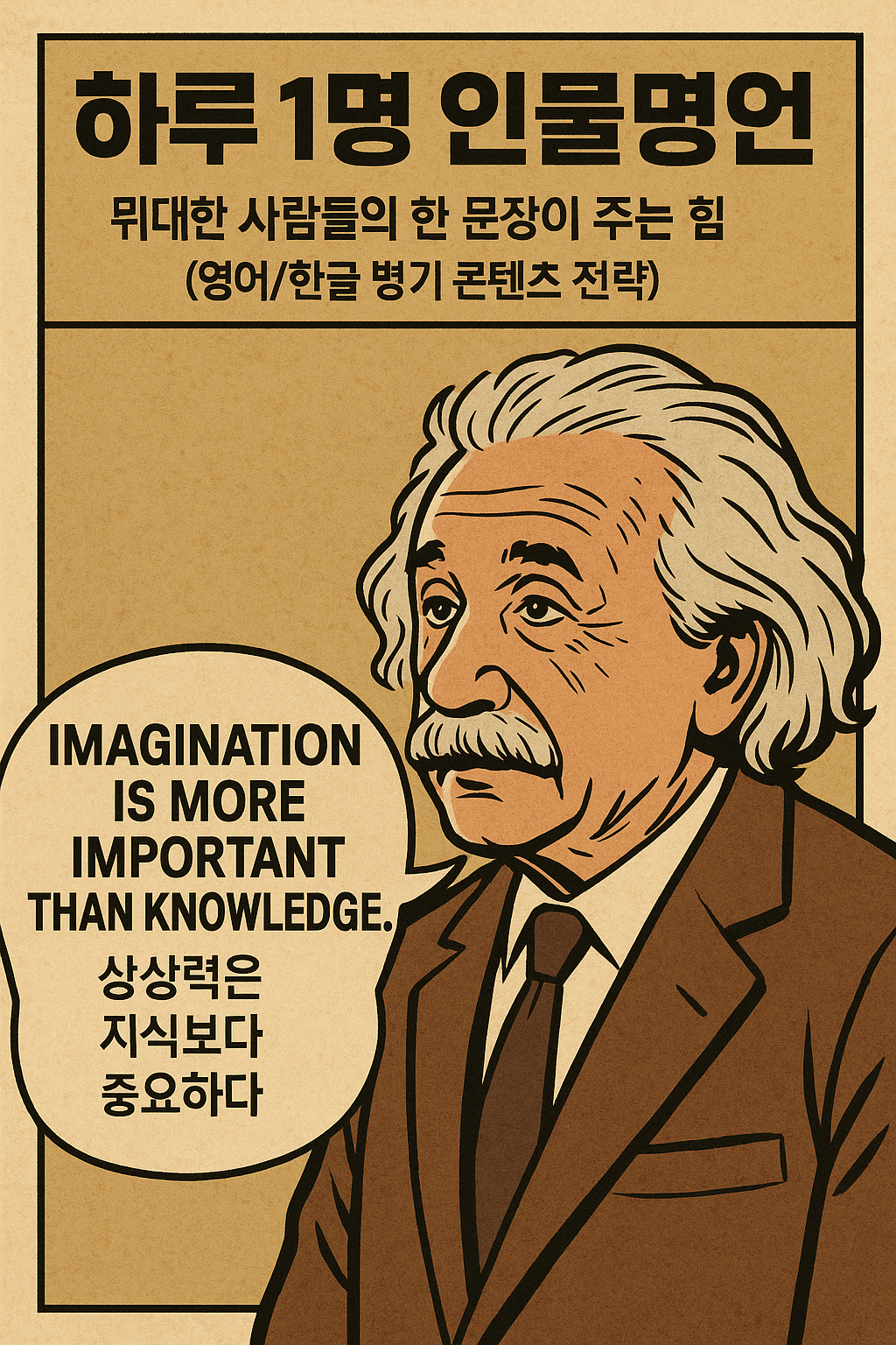 하루 1명 인물 명언 콘텐츠 전략