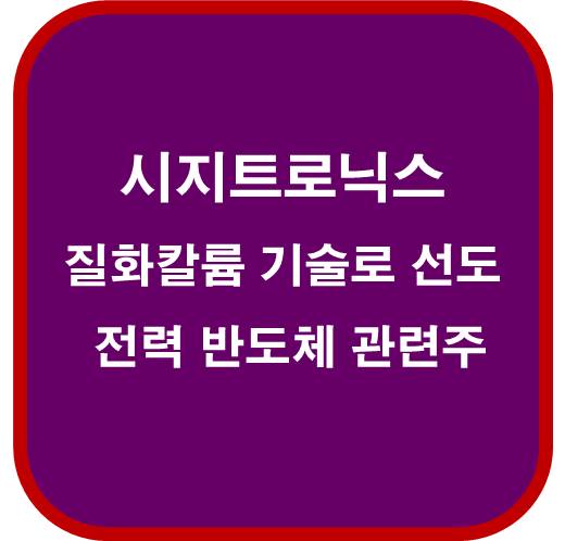 시지트로닉스-429270-질화칼륨-기술로-선도하는-전력-반도체-관련주