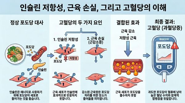 인슐린 저항성_근육손실, 그리고 고혈당의 메카니즘 이해