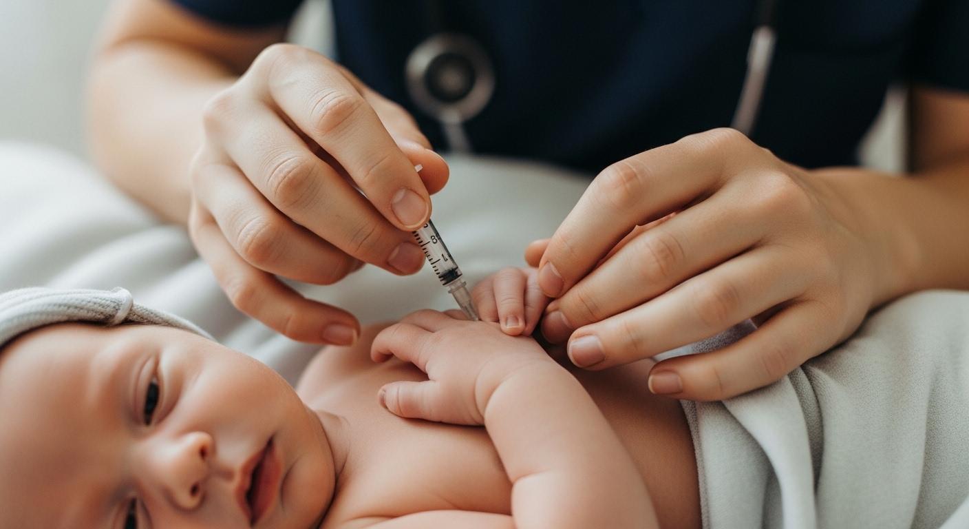 신생아 2차접종 열