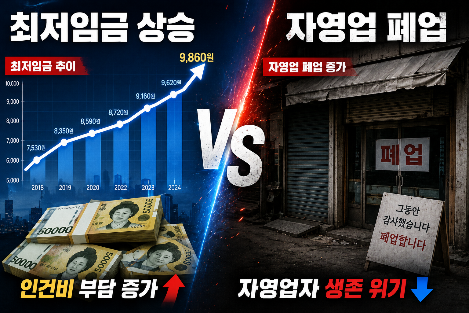 최저임금 차등 적용 부결 관련 이미지