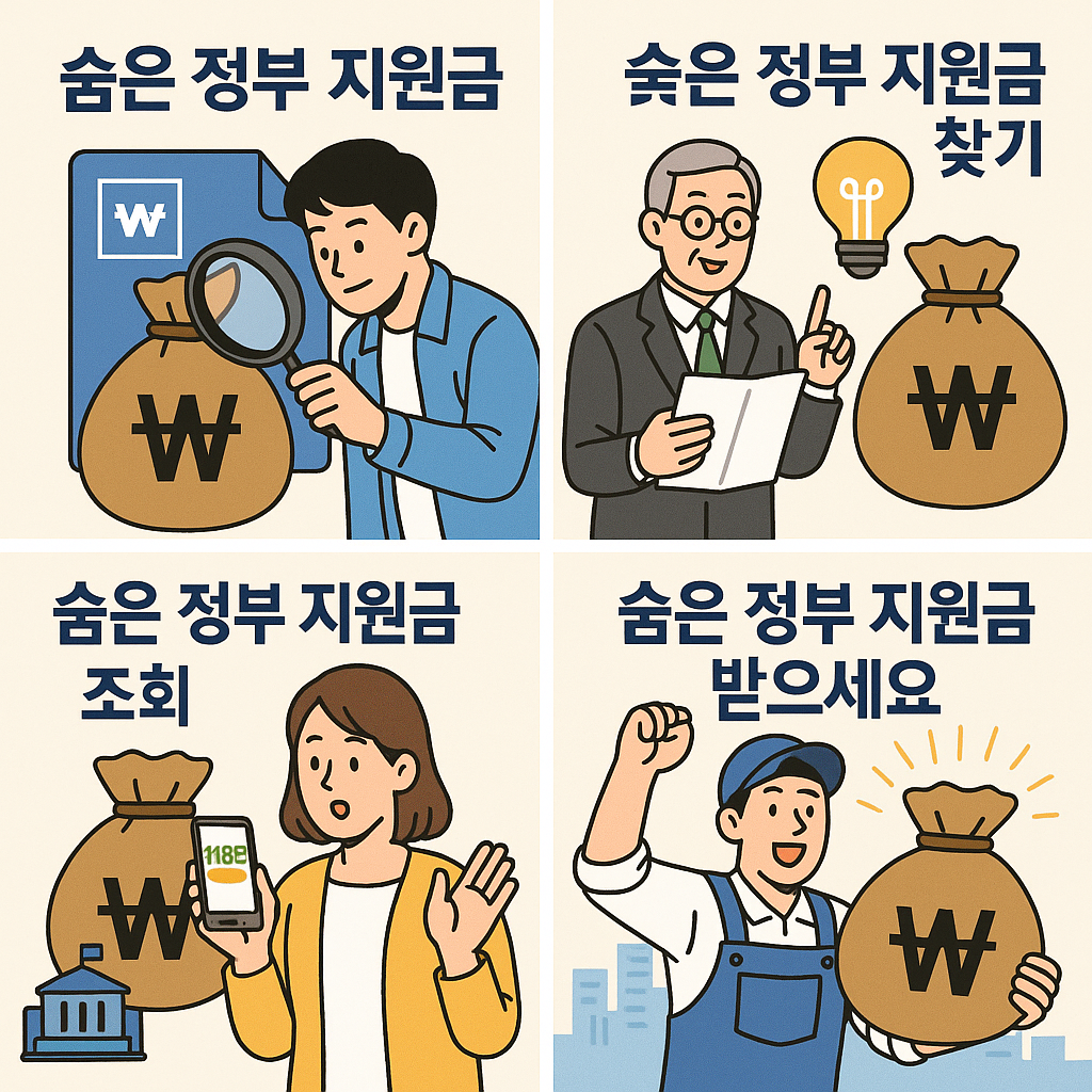 숨은 정부 지원금 찾기 이미지 사진