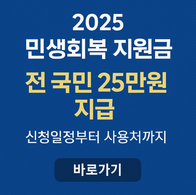 전국민 민생회복 소비쿠폰 지급 기준 썸네일