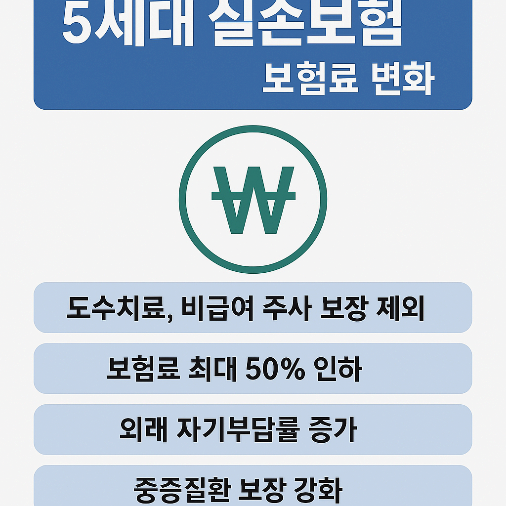 2025년 실손보험 개편 총정리｜도수치료 제외&middot;보험료 최대 50% 인하
