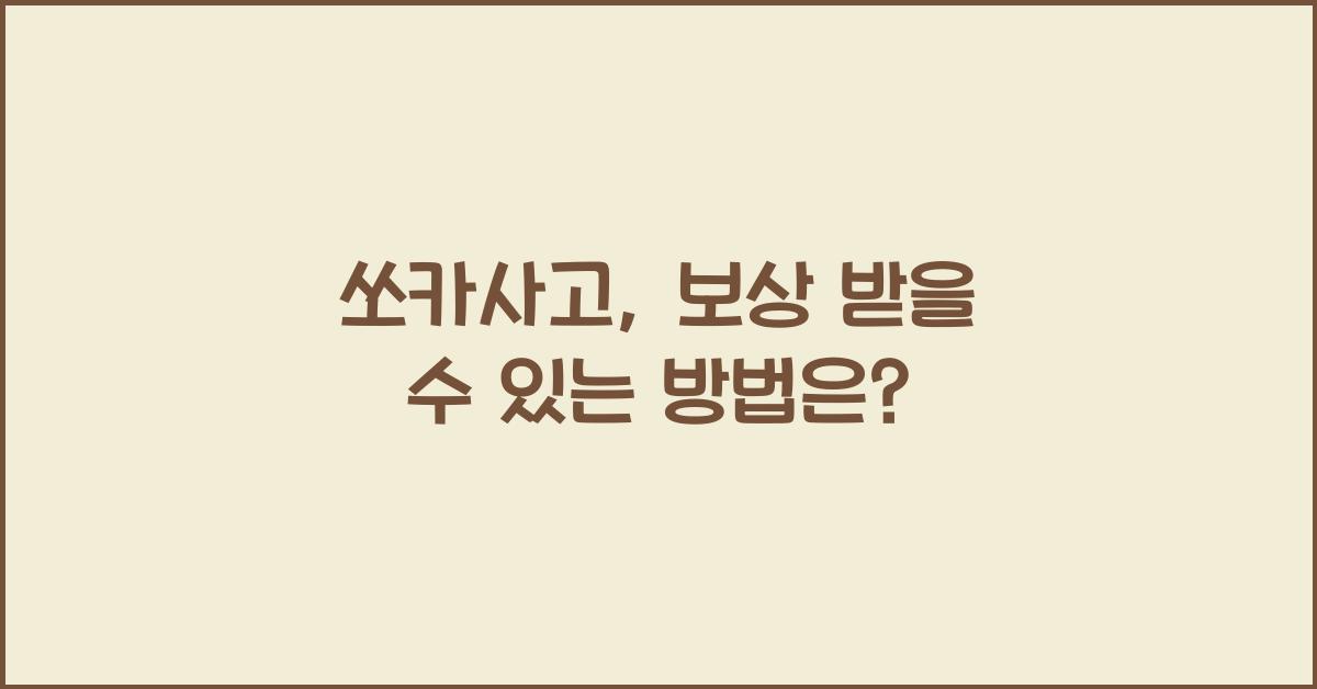 쏘카사고