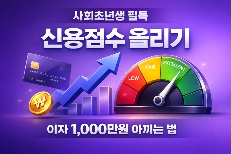 사회초년생신용점수올리기