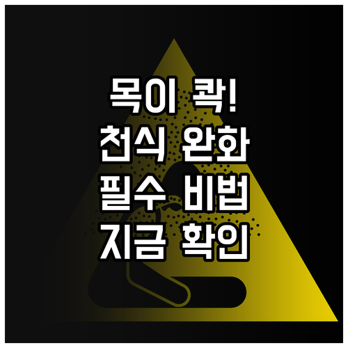 환절기 기관지 건강 관리와 천식 증상..