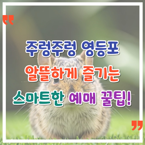 주렁주렁-영등포-알뜰하게-즐기는-스마트한-예매-꿀팁