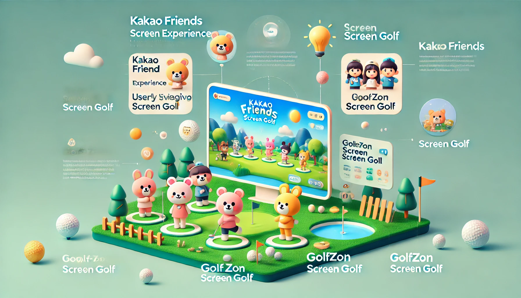 카카오프렌즈 골프 vs 골프존: 당신에게 맞는 스크린 골프는? (무엇이 다른가, 기술적 특징, 경험, 코스 제공, 가격 및 접근성, 나에게 맞는)