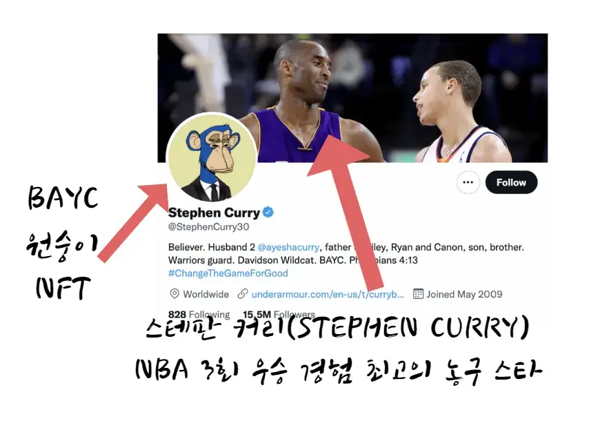 Steph-Curry-원숭이-nft-twitter