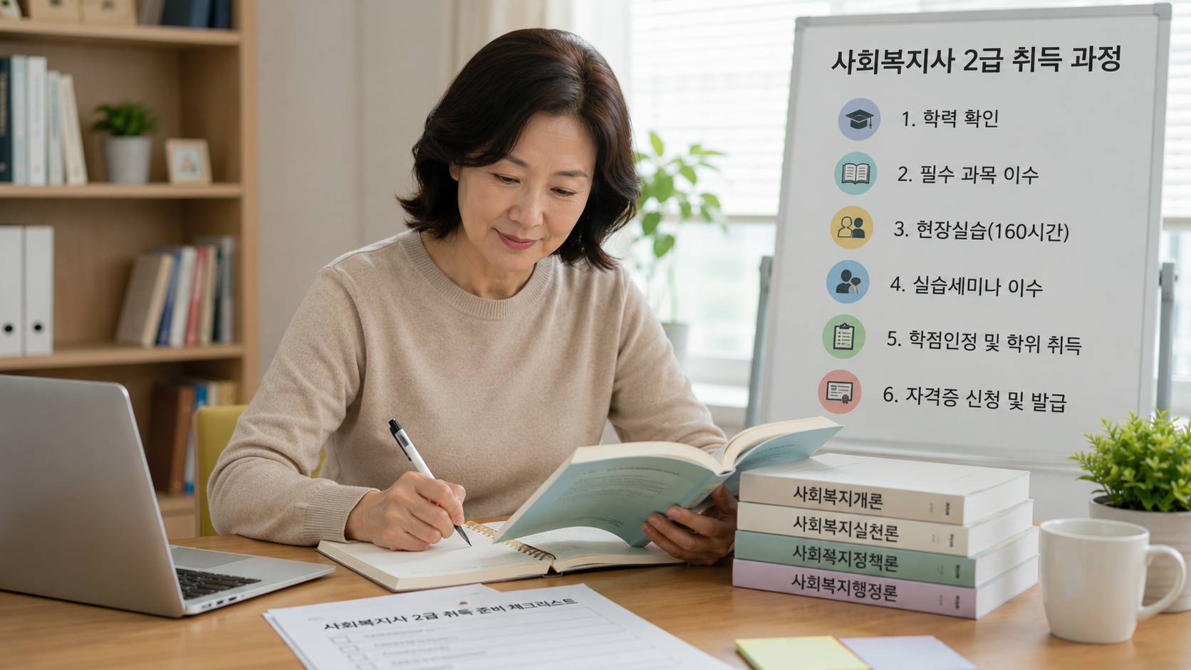 사회복지사 2급, 자격증 취득방법, 학점은행제, 이수과목, 현장실습