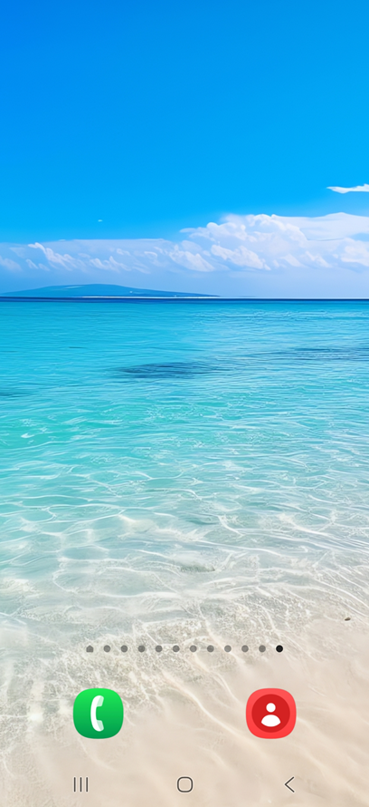 방법 1: 배경화면에서 길게 터치하기