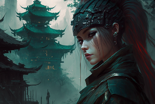 Zhangjiajie&#44; cyberpunk&#44; in the style of Magali Villeneuve&#44; extremely detailed --ar 3:2 --q 2