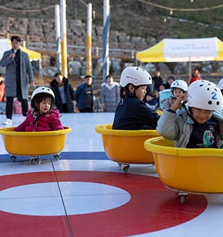 임실산타축제 산타 행사 사진들