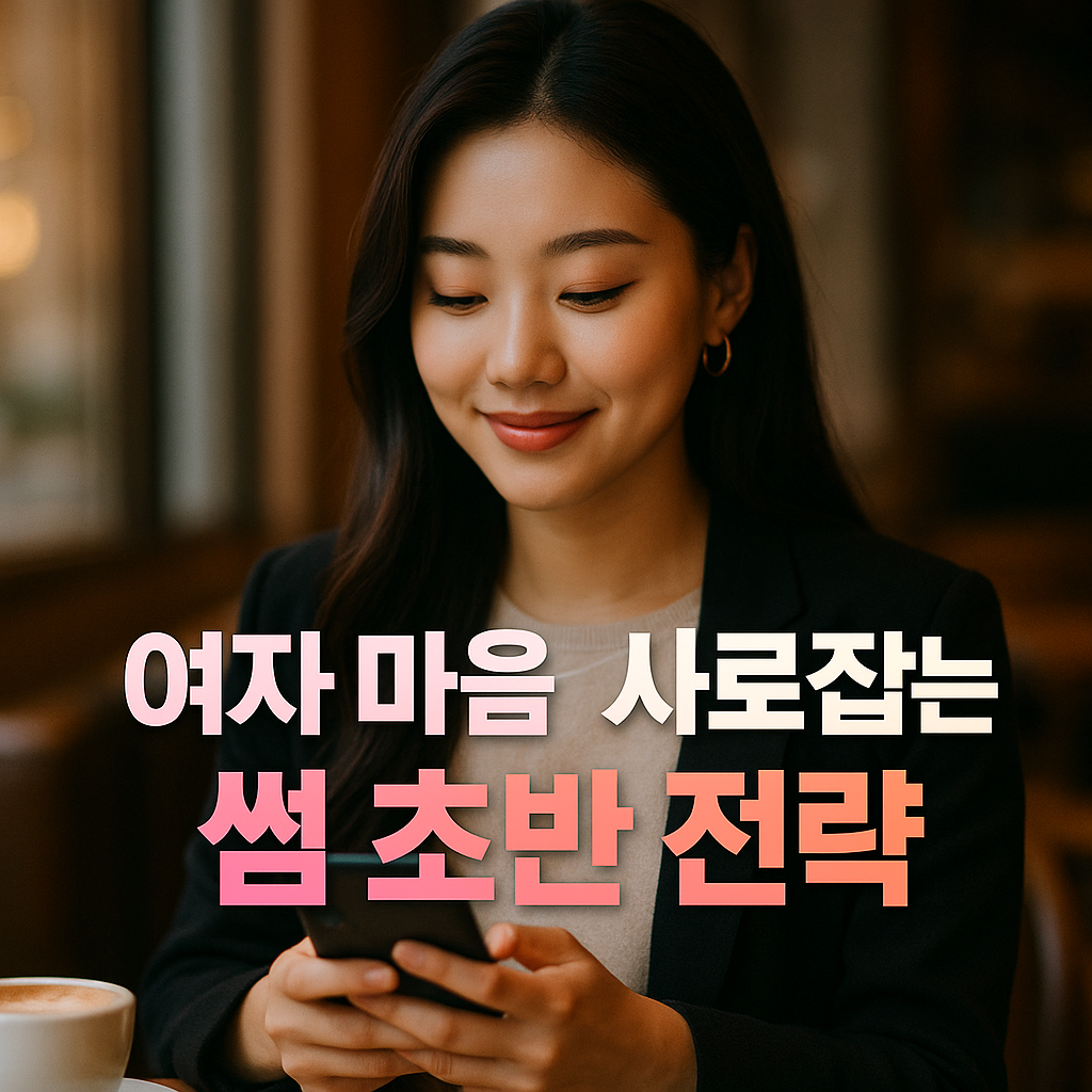 연애 초반 썸 성공법:여자 마음을 사로잡는 전략