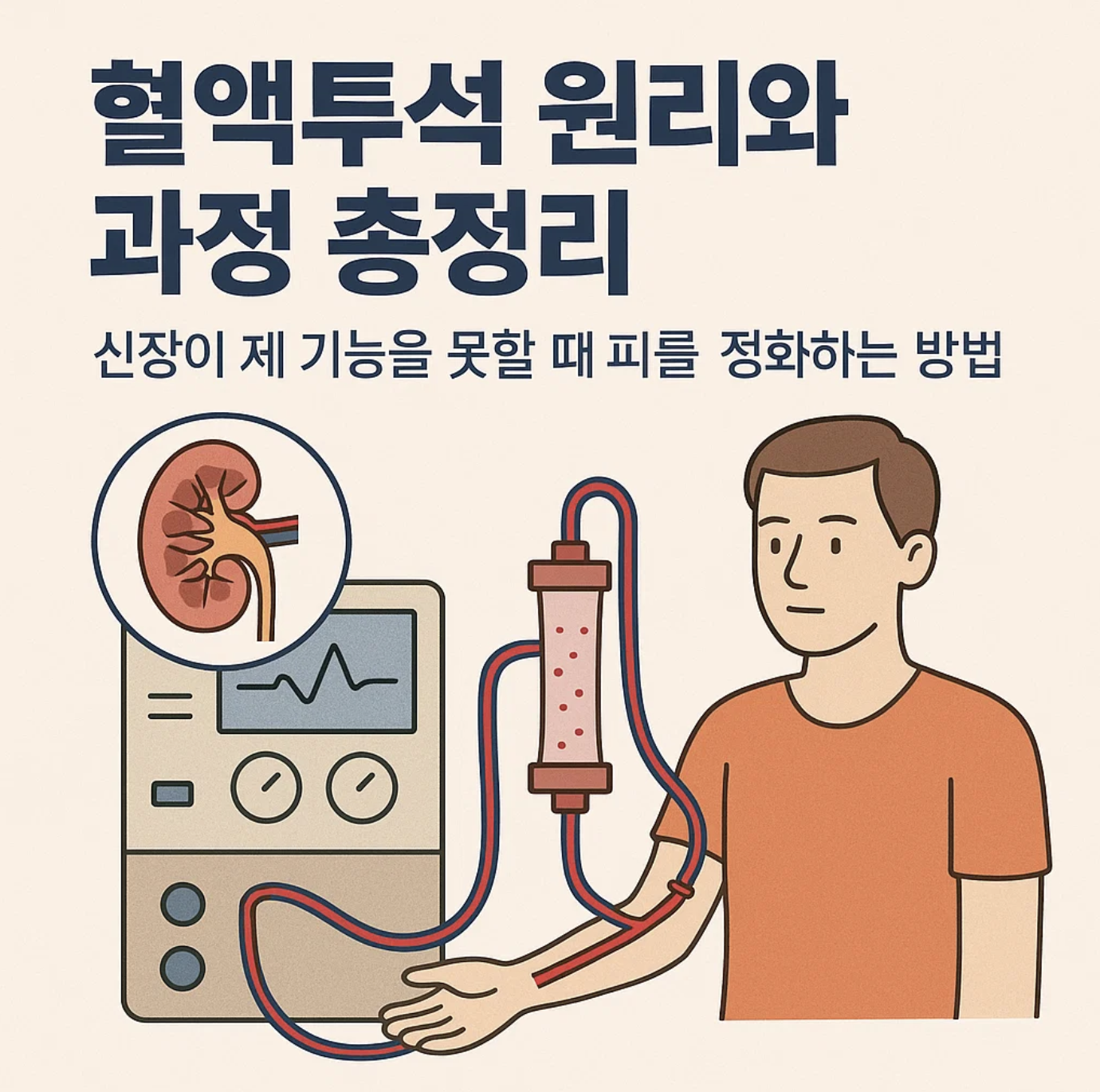 혈액투석 원리와 과정 총정리, 신장이 제 기능을 못할 때 피를 정화하는 방법