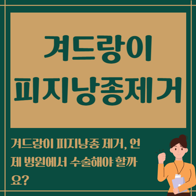 겨드랑이피지낭종 제거