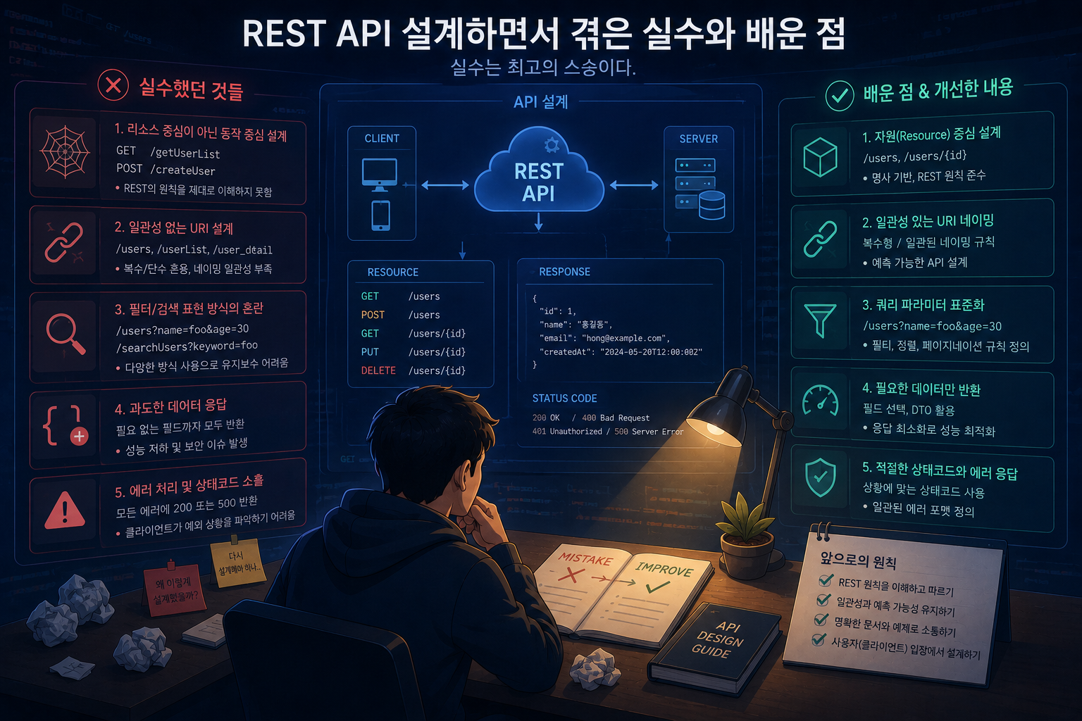 REST API 설계하면서 겪은 실수와 배운 점