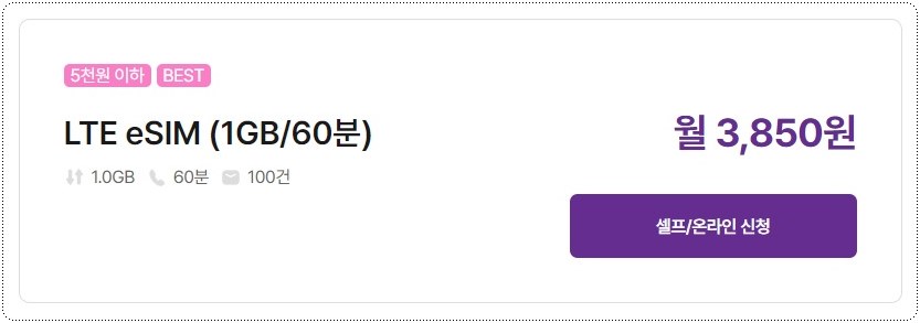 eSIM-3850원