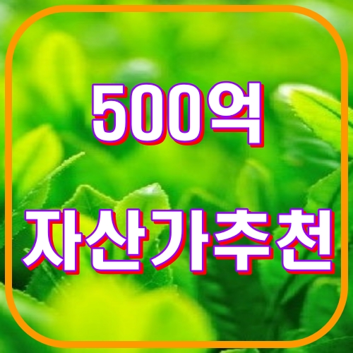 500억 자산가 추천