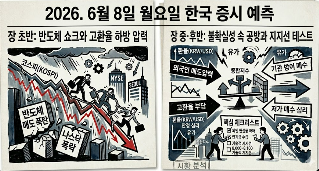 2026.6월 8일 한국주식시장예상이미지