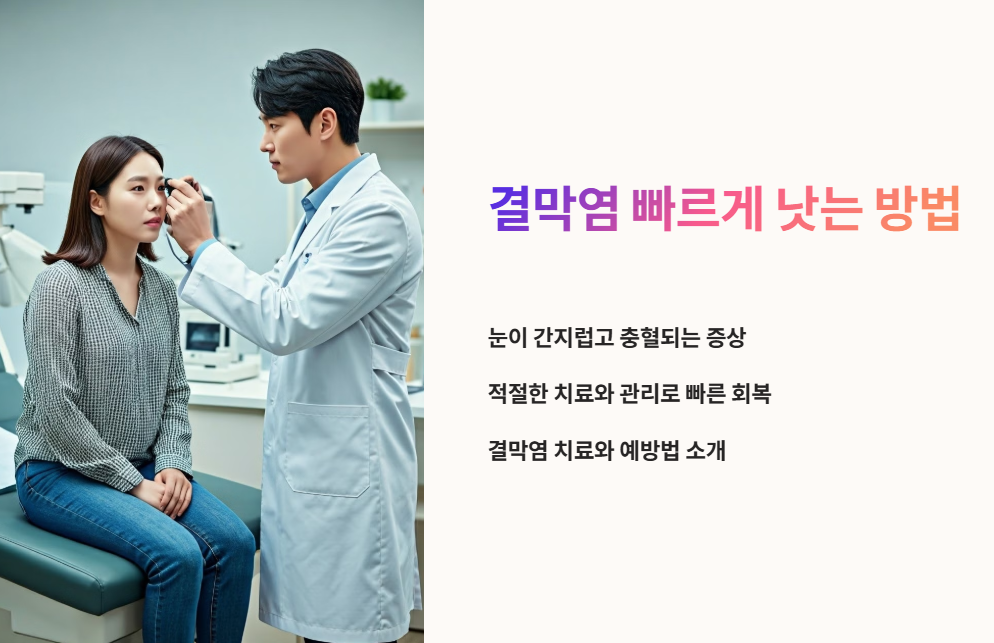 결막염 빠르게 낫는 방법