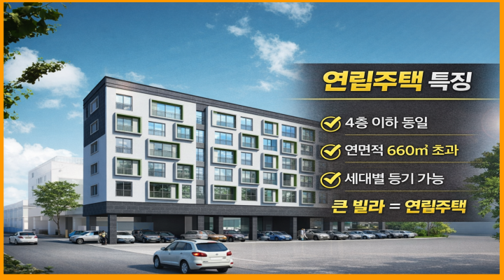 연립주택이란? 규모가 큰 빌라입니다.