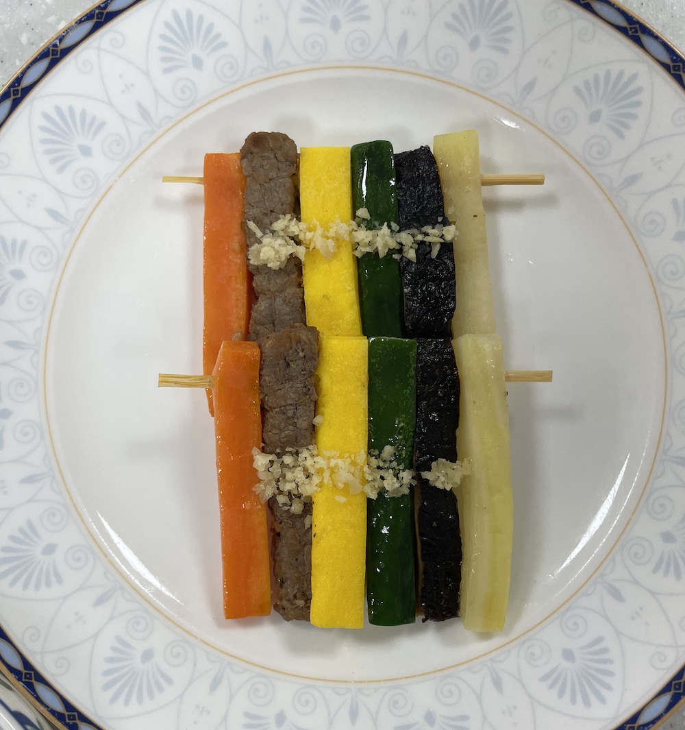 한식조리기능사 실기시험 준비 - 화양적 - 완성 작품