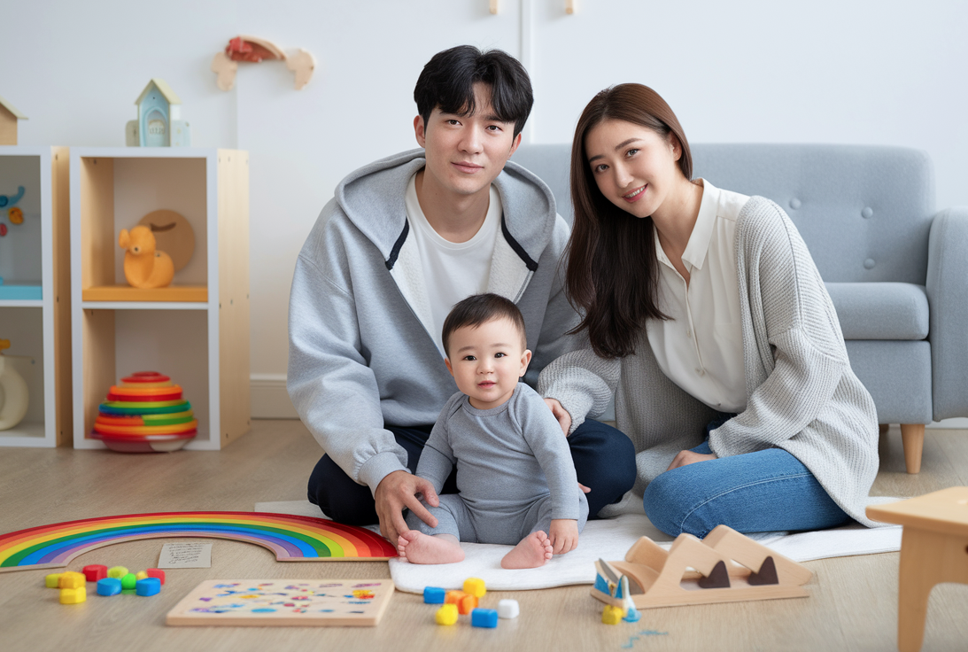 행복한 가족의 모습