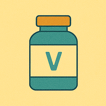 비타민 병, A~D 영양소, 플러스 표기 건강용기
