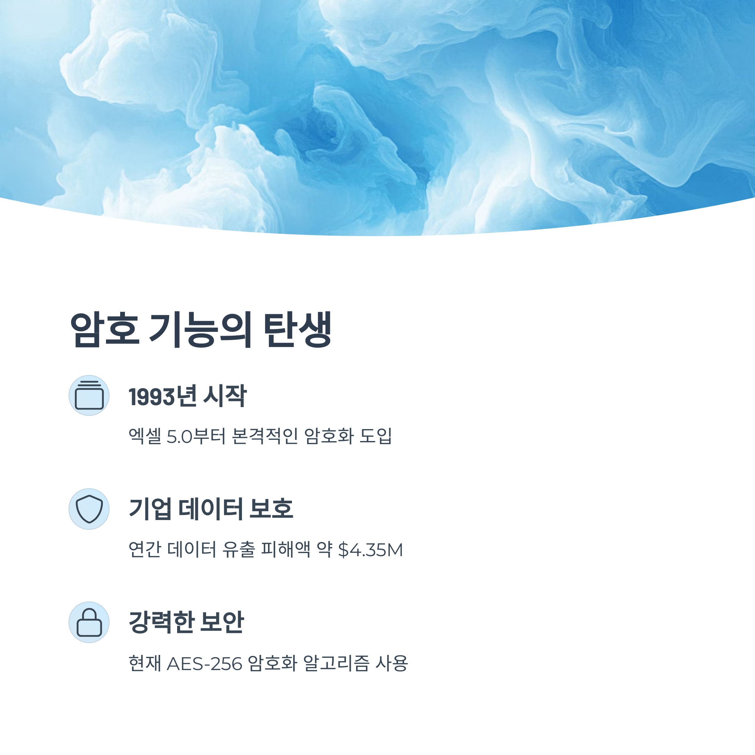 엑셀 암호 기능의 등장 배경