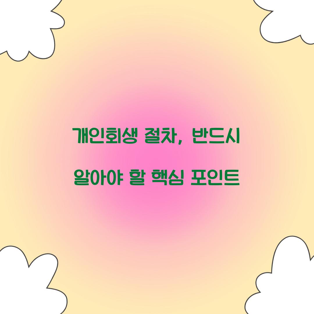 개인회생 절차