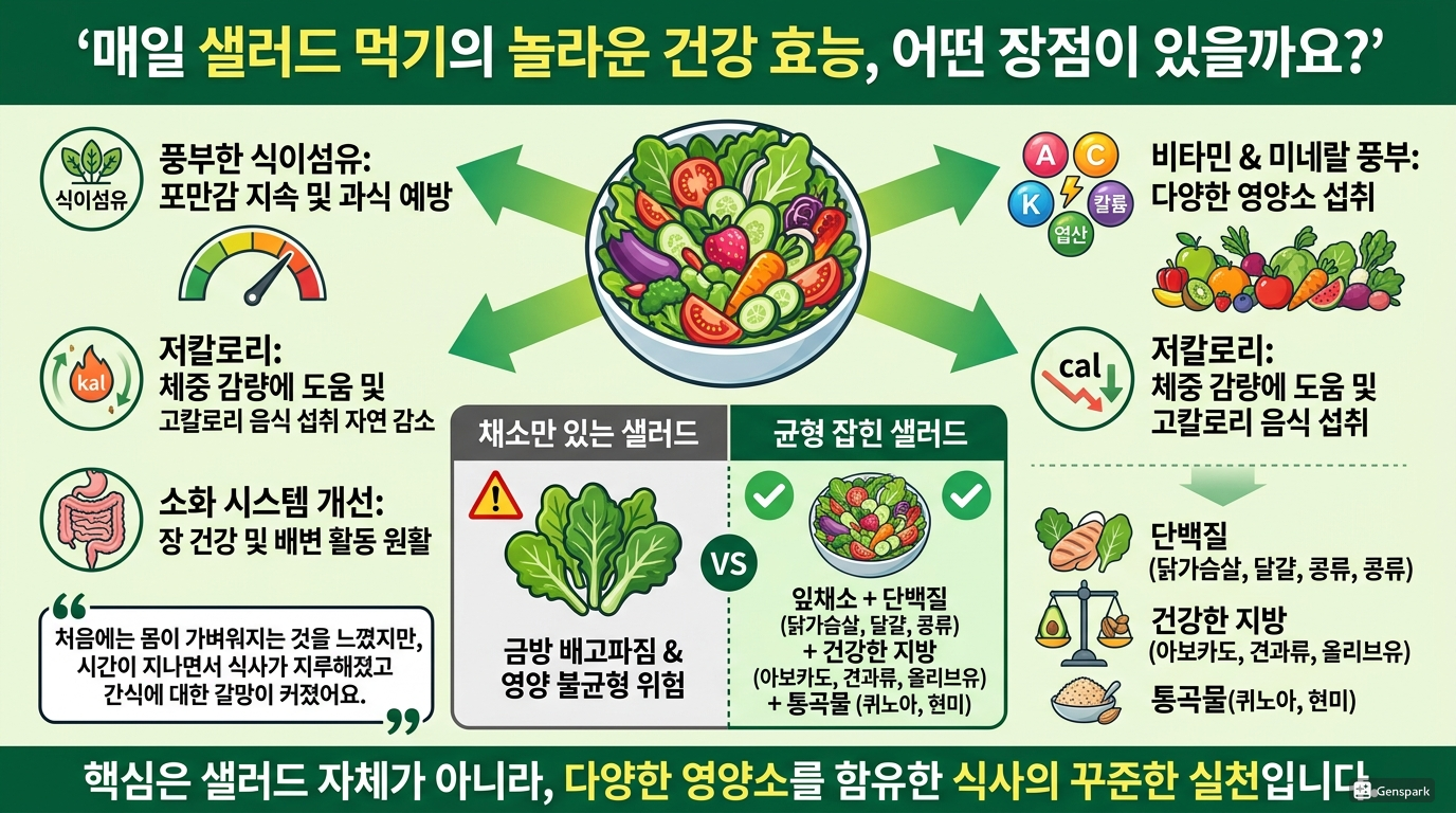 매일 샐러드를 먹는 장점은 무엇일까?
