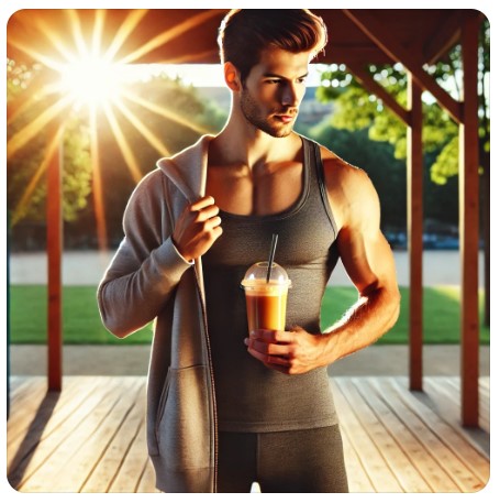 다이어트 하는 남성의 이미지