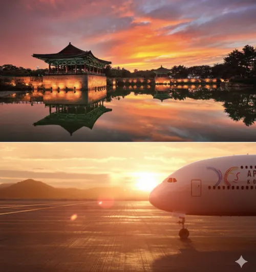 APEC 2025 경주 정상회의, 신라 유적과 미래 혁신 경제의 만남. / APEC Gyeongju Summit, connecting Silla heritage with future digital economy.