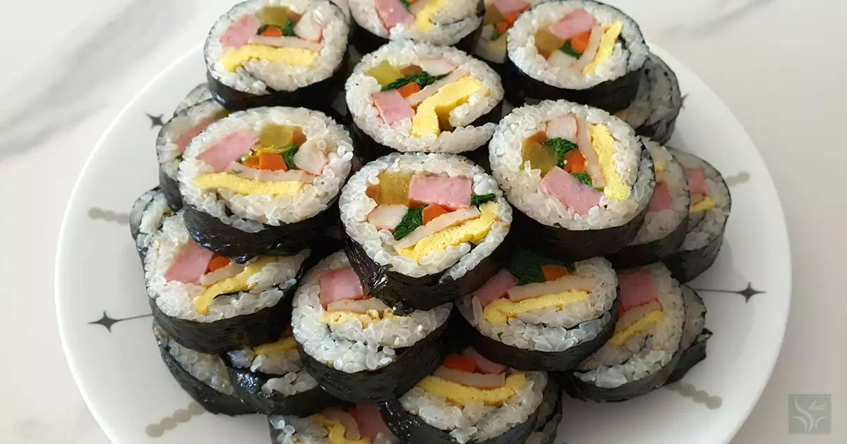 정통김밥 완성