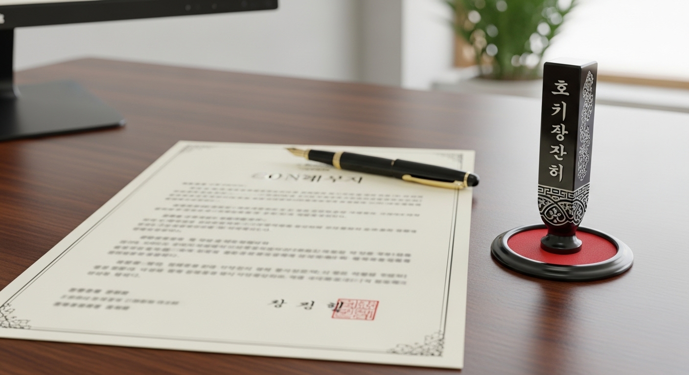 인감신고, 인감증명서, 계약서법률