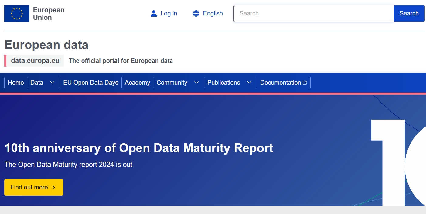 유럽연합의 데이터공개포털