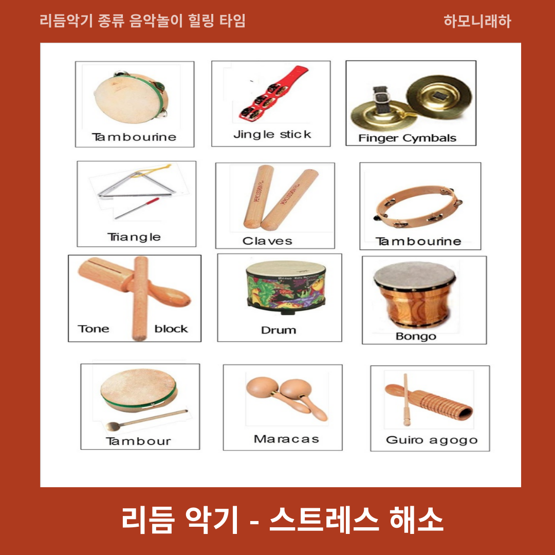 악기 리듬 악기 종류 음악 놀이와 스트레스 해소법